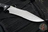 Microtech Arbiter Fixed Blade- Black Handle- Apocalyptic Full Serrated Blade 104-12 AP