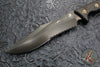 Microtech Arbiter Fixed Blade Knife- Carbon Fiber Scales- DLC Black Full Serrated Edge 104-3 DLCCFS