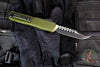 Microtech Ultratech OTF Knife- GEN III ZBP- Hellhound Edge- OD Green Handle- Black Finished Blade 1119-1 OD