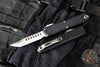 Microtech Ultratech OTF Knife- GEN IV- Hellhound Edge- Black Handle- Stonewash Finished Plain Edge Blade 11194-10 S