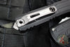 Microtech Ultratech ZBP Zero Blade Play OTF Knife- EX Series- Hellhound Edge- Black Handle- Stonewash Blade 1119EX-10 S