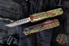 Microtech Ultratech ZBP Zero Blade Play OTF Knife- EX Series- Hellhound Edge- Outbreak Finished Handle- Outbreak Finished Blade 1119EX-1 OBS