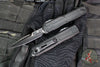 Microtech Ultratech ZBP Zero Blade Play OTF Knife- EX Series- Bayonet Edge- Tactical- Black Anodized Handle- Black Full Serrated Blade 1120EX-3 TS
