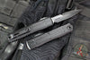 Microtech Ultratech ZBP Zero Blade Play OTF Knife- EX Series- Bayonet Edge- Tactical- Black Anodized Handle- Black Full Serrated Blade 1120EX-3 TS