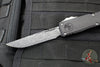 Microtech Ultratech ZBP Zero Blade Play OTF Knife- Clip Point- Black Handle- Vegas Forge Reptilian Pattern Damascus Blade 1121-16 MS4