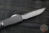 Microtech Ultratech ZBP Zero Blade Play OTF Knife- Clip Point- Black Handle- Vegas Forge Reptilian Pattern Damascus Blade 1121-16 MS4