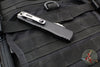 Microtech Ultratech ZBP Zero Blade Play OTF Knife- Clip Point- Black Handle- Vegas Forge Reptilian Pattern Damascus Blade 1121-16 MS4