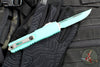 Microtech Ultratech ZBP Zero Blade Play OTF Knife- Single Edge- Cerakote Baja Finished Handle- Baja Finished Blade 1121-1BJ-C18Z15