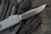 Microtech Ultratech ZBP Zero Blade Play OTF Knife- Single Edge- Shadow Edition- Black Handle- Black DLC Plain Edge Blade- DLC Hardware 1121-1 DLCTSH