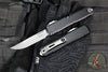 Microtech Ultratech OTF Knife- GEN IV- Single Edge- Black Handle- Stonewash Finished Blade 11214-10