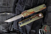 Microtech Ultratech OTF Knife- GEN IV- Single Edge- Outbreak Finished Handle- Outbreak Finished Plain Edge Blade 11214-1 OBDS