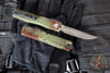 Microtech Ultratech OTF Knife- GEN IV- Single Edge- Outbreak Finished Handle- Outbreak Finished Plain Edge Blade 11214-1 OBDS