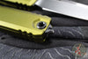 Microtech Ultratech OTF Knife- GEN IV- Single Edge- OD Green Handle- Black Finished Plain Edge Blade 11214-1 OD