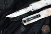Microtech Ultratech OTF Knife- GEN IV- Single Edge- Sandtrooper Edition- Distressed White Handle- Distressed White Finished Plain Edge Blade 11214-1 SAD