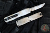 Microtech Ultratech OTF Knife- GEN IV- Single Edge- Sandtrooper Edition- Distressed White Handle- Distressed White Finished Plain Edge Blade 11214-1 SAD