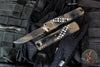 Microtech Ultratech OTF Knife- GEN IV- Single Edge- Wookie Finished Handle- Wookie Finished Plain Edge Blade 11214-1 WY