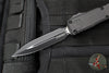 Microtech Ultratech ZBP Zero Blade Play OTF Knife- Double Edge- Tactical- Black Handle- Black Plain Edge Blade 1122-1 T