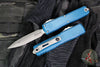 Microtech Ultratech OTF Knife- GEN IV- Double Edge- Deep Ocean Handle- Apocalyptic Finished Blade 11224-10 APDO