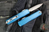 Microtech Ultratech OTF Knife- GEN IV- Double Edge- Deep Ocean Handle- Apocalyptic Finished Blade 11224-10 APDO