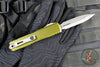 Microtech Ultratech OTF Knife- GEN IV- Double Edge- OD Green Handle- Apocalyptic Finished Blade 11224-10 APOD