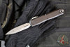 Microtech Ultratech OTF Knife- GEN IV- Double Edge- Black Handle- Apocalyptic Finished Blade 11224-10 AP