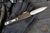 Microtech Ultratech OTF Knife- GEN IV- Double Edge- Black Handle- Apocalyptic Finished Blade 11224-10 AP