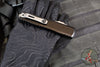 Microtech Ultratech OTF Knife- GEN IV- Double Edge- Black Handle- Apocalyptic Finished Blade 11224-10 AP
