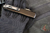 Microtech Ultratech OTF Knife- GEN IV- Double Edge- Black Handle- Stonewash Finished Blade 11224-10