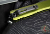 Microtech Ultratech OTF Knife- GEN IV- Double Edge- OD Green Handle- Black Finished Plain Edge Blade 11224-1 OD
