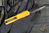 Microtech Ultratech OTF Knife- GEN IV- Double Edge- Orange Handle- Black Finished Plain Edge Blade 11224-1 OR