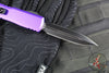 Microtech Ultratech OTF Knife- GEN IV- Double Edge- Purple Handle- Black Finished Plain Edge Blade 11224-1 PU