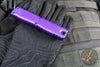 Microtech Ultratech OTF Knife- GEN IV- Double Edge- Purple Handle- Black Finished Plain Edge Blade 11224-1 PU
