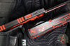 Microtech Ultratech OTF Knife- GEN IV- Double Edge- Red And Black Tron Style Handle- Black Finished Red Trimmed Plain Edge Blade- Tritium Inlaid Button 11224-1 RDROS