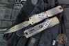 Microtech Ultratech OTF Knife- GEN IV- Double Edge- Wookie Finished Handle- Wookie Finished Plain Edge Blade 11224-1 WY