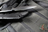 Microtech Ultratech OTF Knife- GEN IV- Tactical- Double Edge- Black Handle- Black Finished Full Serrated Edge Blade 11224-3 T