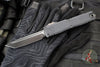 Microtech Ultratech ZBP Zero Blade Play OTF Knife- Tanto Edge- Shadow Edition- Black Handle- Black DLC Plain Edge Blade- DLC Hardware 1123-1 DLCTSH