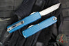 Microtech Ultratech OTF Knife- GEN IV- Tanto Edge- Deep Ocean Finished Handle- Stonewash Finished Blade 11234-10 DO