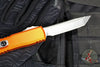 Microtech Ultratech OTF Knife- GEN IV- Tanto Edge- Orange Handle- Stonewash Finished Blade 11234-10 OR