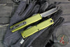 Microtech Ultratech OTF Knife- GEN IV- Tanto Edge- OD Green Handle- Black Finished Blade 11234-1 OD