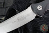 Microtech Socom Alpha- Single Edge- Black Handle- Apocalyptic Plain Edge Blade 113-10 AP