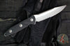 Microtech Socom Alpha Fixed Blade-  Black G-10 Handle- Stonewash Part Serrated Blade 113-11