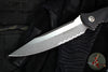 Microtech Socom Alpha Fixed Blade-  Black G-10 Handle- Stonewash Part Serrated Blade 113-11
