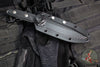 Microtech Socom Alpha Fixed Blade-  Black G-10 Handle- Stonewash Part Serrated Blade 113-11