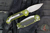 Microtech LUDT OTS Knife- OD Green Finished Handle- Apocalyptic Plain Edge Blade 1135-10 APOD