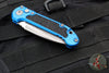 Microtech LUDT OTS Knife- Blue Handle- Apocalyptic Part Serrated Blade 1135-11 APBL