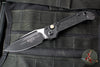 Microtech LUDT OTS Knife- Single Edge- Tactical- Black Handle- Black Plain Edge Blade 1135-1 T