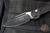 Microtech LUDT OTS Knife- Single Edge- Tactical- Black Handle- Black Plain Edge Blade 1135-1 T