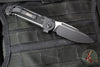 Microtech LUDT OTS Knife- Single Edge- Tactical- Black Handle- Black Plain Edge Blade 1135-1 T