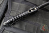Microtech LUDT OTS Knife- Single Edge- Tactical- Black Handle- Black Plain Edge Blade 1135-1 T