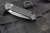 Microtech LUDT OTS Knife- Single Edge- Tactical- Black Handle- Black Plain Edge Blade 1135-1 T